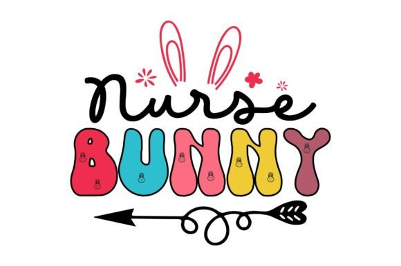 Nurse Bunny Retro SVG: Crafts & Graphics