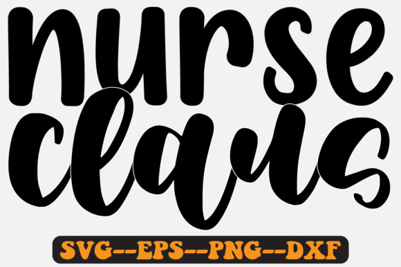 Nurse Claus SVG: Retro Graphics for Crafts