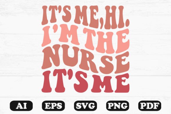 Nurse Wavy S Graphics for Crafts Branding