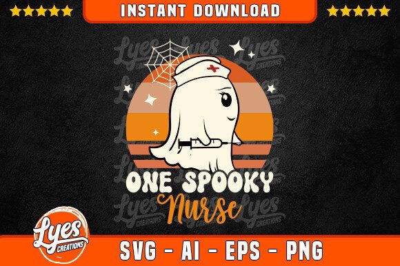 One Spooky Nurse Graphics for Crafts