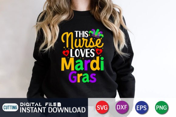 This Nurse Loves Mardi Gras SVG: Graphics for Crafts